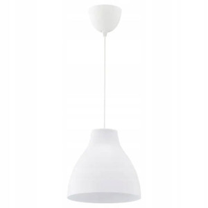 Klosz Lampa Wisząca Biała Melodi 28 Cm