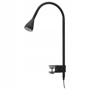 Lampa Led Ścienna Reflektor Z Klamrą Czarny