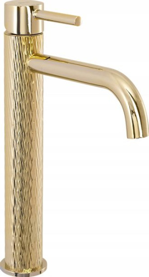 Bateria umywalkowa LUNGO ART WYSOKA LIGHT GOLD