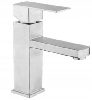 Bateria Umywalkowa Nablatowa Niska SIENA Chrom