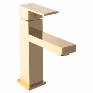 Bateria Umywalkowa Nablatowa Siena Niska Gold