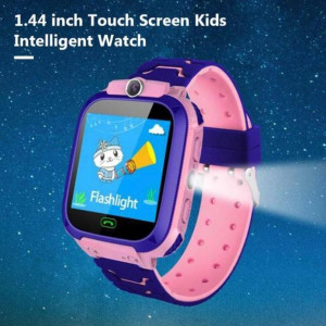  SMARTWATCH Zegarek dla dziecka Q12 SIM PL IP67 różowy
