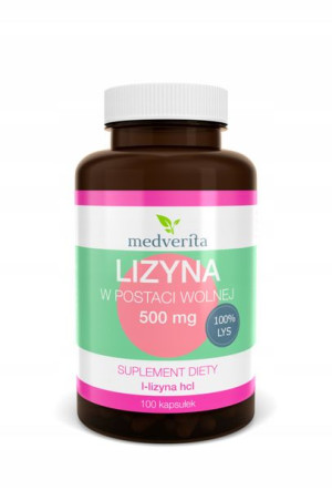 MEDVERITA LIZYNA L-lizyna HCL 500 mg 100 kapsułki