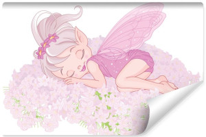 Fototapeta dla Dziewczynki BAJKOWA Wróżka na Kwiatach 315cm x 210cm