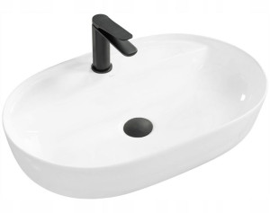 Umywalka Ceramiczna Nablatowa Aura White