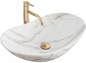 Umywalka Ceramiczna Nablatowa Royal 60 Shiny Aiax