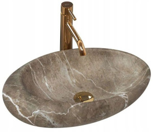 Umywalka Ceramiczna Nablatowa Roxy B Stone Nature