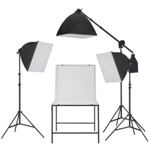 Lumarko Oświetleniowy zestaw softbox do studia ze stołem do fotografii