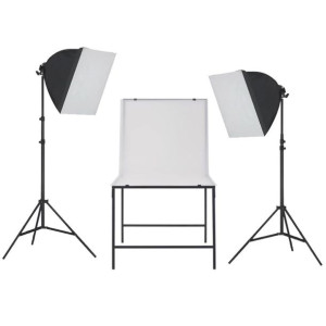 Lumarko Zestaw oświetleniowy softbox do studia ze stołem fotograficznym