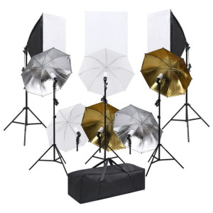 Lumarko Studyjny zestaw fotograficzny z oświetleniem i softboxami