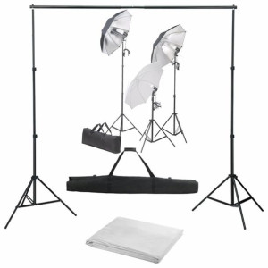 Lumarko Fotograficzny zestaw studyjny z lampami i tłem