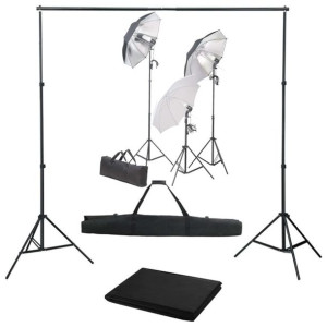 Lumarko Fotograficzny zestaw studyjny z lampami i tłem