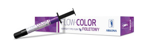 Flow-Color. światłoutwardzalny kompozyt do lakowania zębów. kolor fioletowy