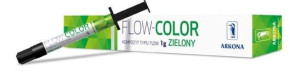 Flow-Color, światłoutwardzalny kompozyt do lakowania zębów, kolor zielony,