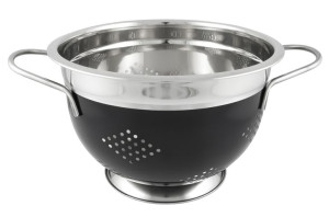 Durszlak Cedzak Głęboki Solidny Black Line 28cm.