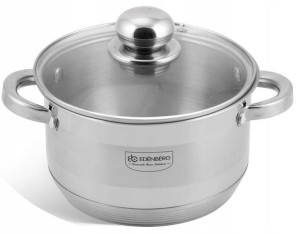 Solidny Garnek Stal Grube Dno Miarka Śr16cm / 1,9l