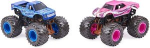 Monster Jam Blue Thunder + Full Charge 2 pojazdy zmieniające kolor