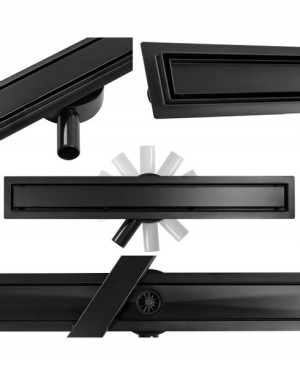 Odpływ Liniowy Odwodnienie Eco 360 Black Czarny 90 cm Calani