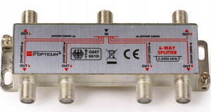 Splitter Rozgałęźnik OPTICUM 6-WAY HQ series