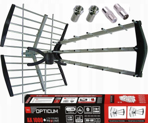 Antena Tv Kierunkowa Dvb-t Mux8 Vhf Uhf Combo 4k