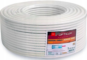 Kabel antenowy koncentryczny RG6 TV/SAT 6.8mm 80m