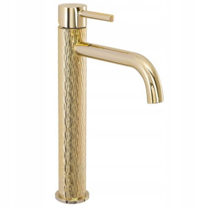 Bateria Umywalkowa Lungo Art L.gold Wysoka Złota