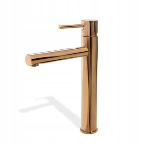 Bateria Umywalkowa Wysoka Tess Rose Gold Złota