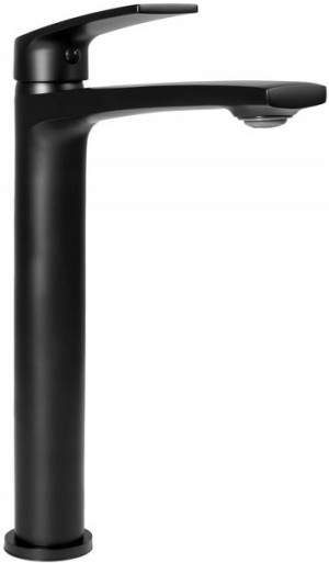 Bateria Umywalkowa Wysoka Luppo Black Czarna