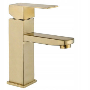 Bateria Umywalkowa Siena Gold Złota Niska