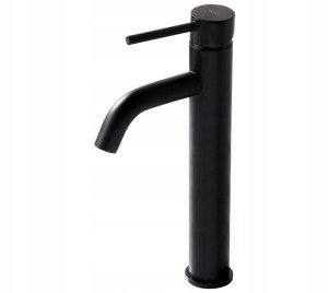Bateria Umywalkowa Wysoka Lungo Black Czarna