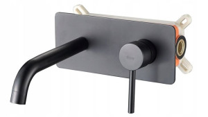 Bateria Umywalkowa Podtynkowa Viva Black + Box