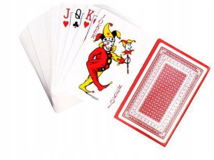 Karty do GRY Powlekane Talia KART POKER 54 szt