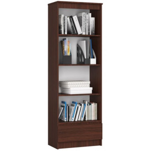 Regał R 60cm Clp 1 Szuflada 4 Półki Wenge