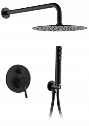 Zestaw Natryskowy Podtynkowy Nexos Black Czarny