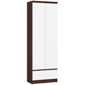 Regał Biurowy Szafa R 60cm Clp 1 Szuflada 2 Drzwi Wenge / Biały