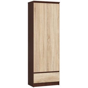 Regał Biurowy Szafa R 60cm Clp 1 Szuflada 2 Drzwi Wenge / Sonoma