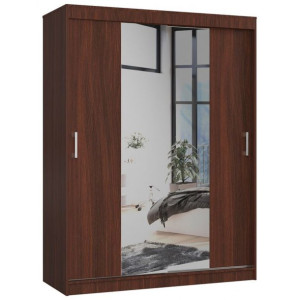 Szafa Przesuwna 150cm Clp Z Lustrem Wenge