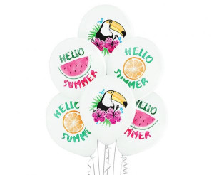 Balony Lateksowe Hello Summer 6 Sztuk