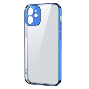 Joyroom cienkie przezroczyste etui z metaliczną ramką do iPhone 12 Pro