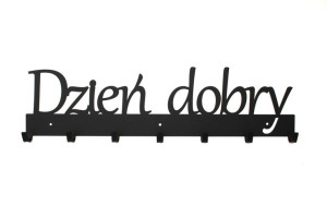 Dzień dobry 60cm Wieszak ścienny na ubrania i kurtki do przedpokoju