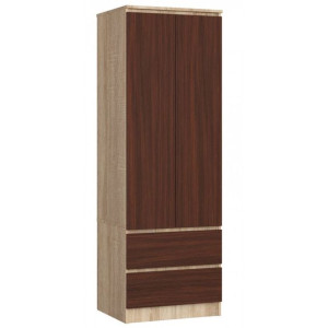Szafa Star S60 2 Drzwi 2 Szuflady Sonoma / Wenge