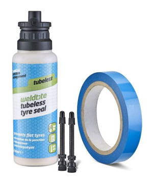 Zestaw WELDTITE Tubeless Conversion System - ROAD (Mleczko + Taśma + 2x Zaw