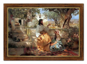 Obraz na płótnie Jezus Chrystus głoszący na Górze oliwnej 97x67cm