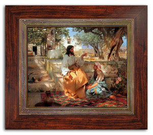 Obraz na płótnie Jezus Chrystus głoszący na Górze oliwnej 36x31cm