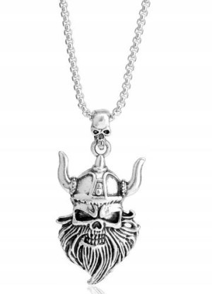 Viking Pentagram Rogi Amulet Naszyjnik Gothic