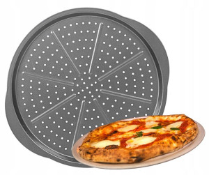 Blacha Do Pizzy Duża 35,5 Cm Ambition Perforowana
