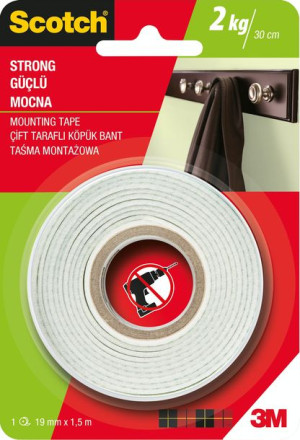 Taśma Montażowa Scotch Mocna 19mm X 1,5m