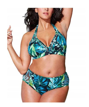 Strój kąpielowy plus size z wysokim stanem XL