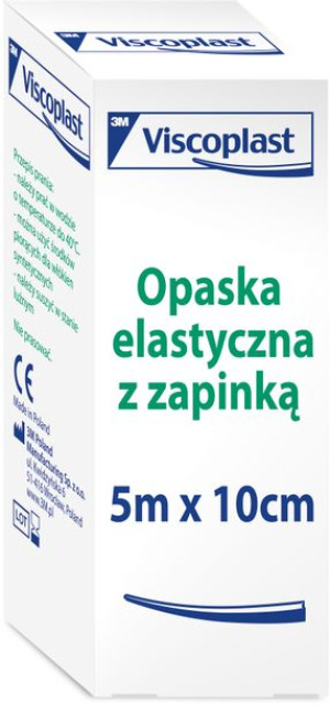 VISCOPLAST Opaska Elastyczna z Zapinką 5m x 10cm