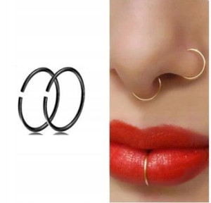 Kolczyk kółko do nosa Continuous Piercing 8mm